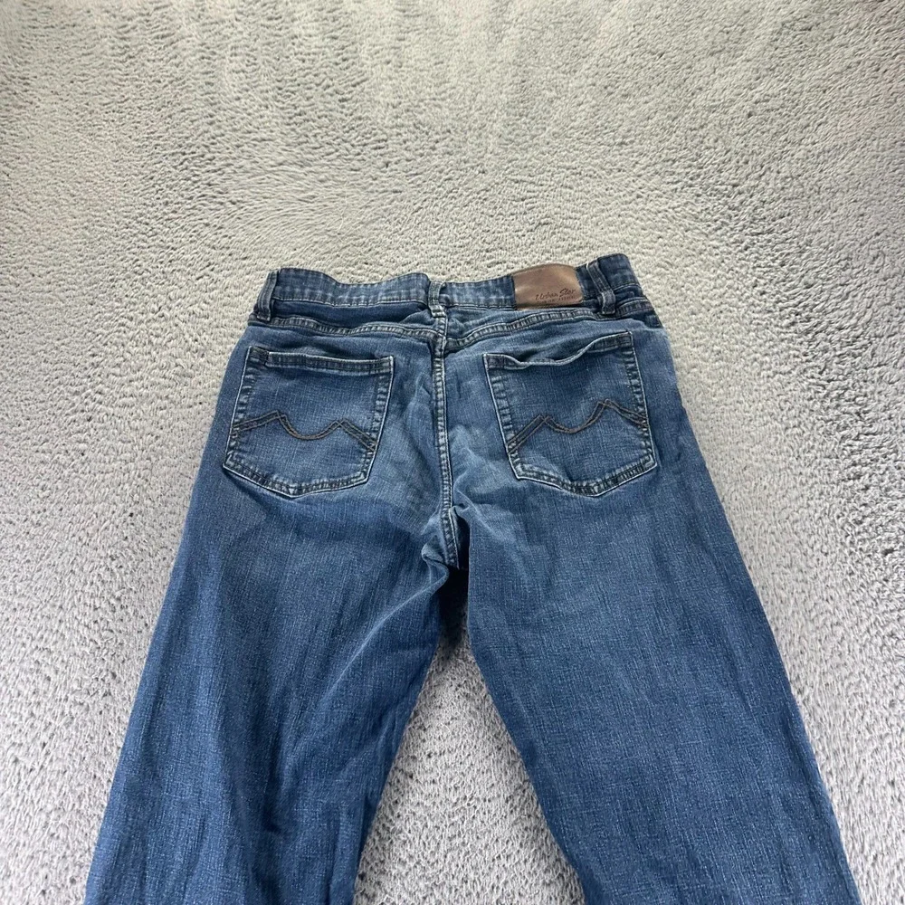 Urban Star Road Runner Apparel Jeans Men 34x32 Blue Denim Straight Stretch Faded